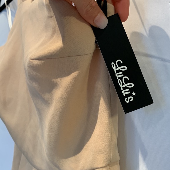 NWT: Lulu’s All Pepped Up Blush Peplum Top Size Medium - Picture 5 of 6